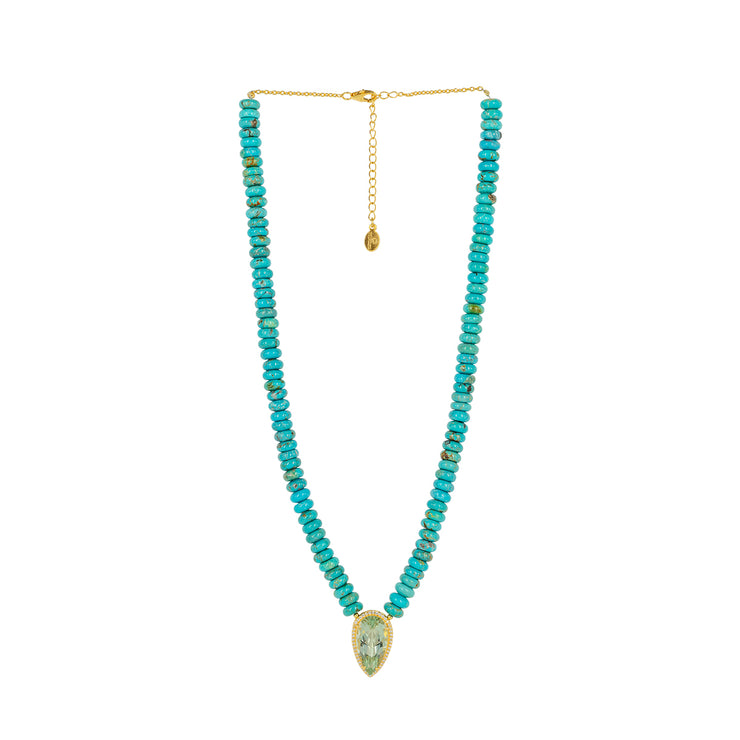 Le Sirenuse Necklace Green Amethyst