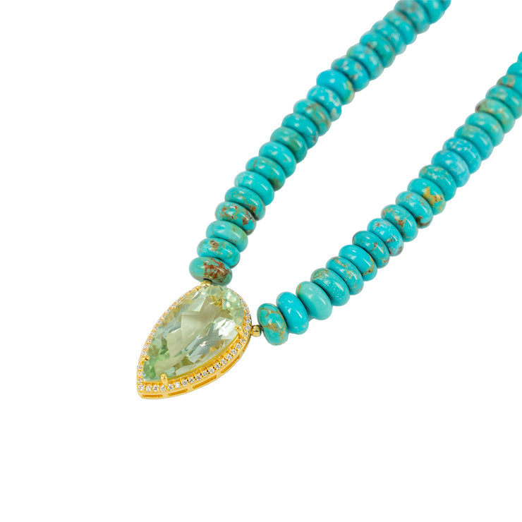 Le Sirenuse Necklace Green Amethyst