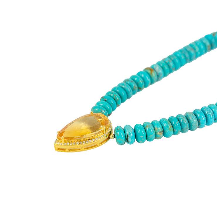 Le Sirenuse Necklace Citrine