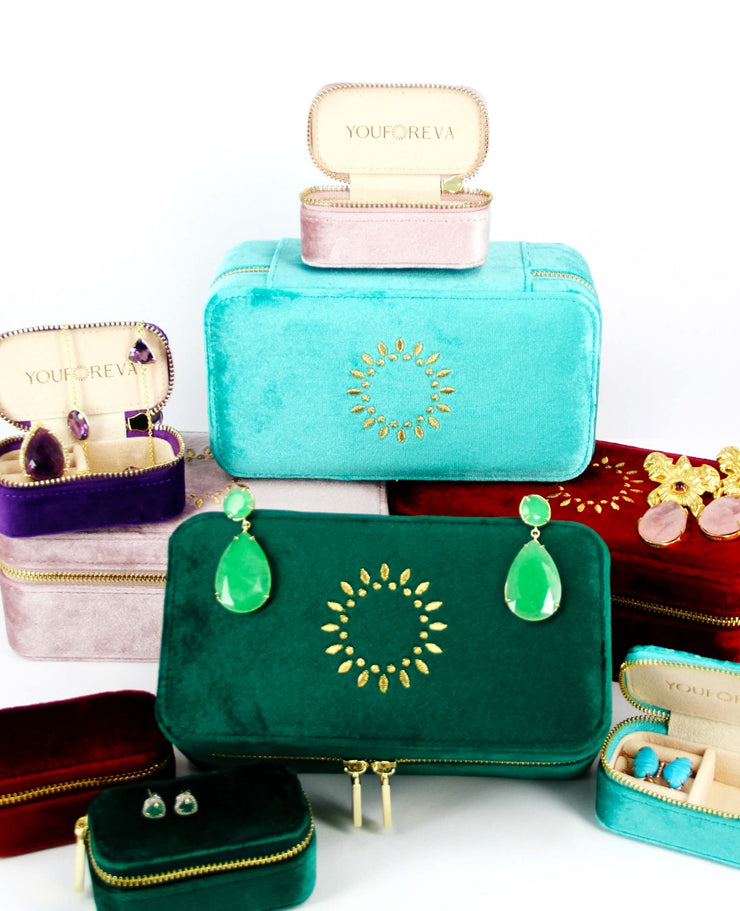 Wanderlust Jewellery Case Large / Turquoise