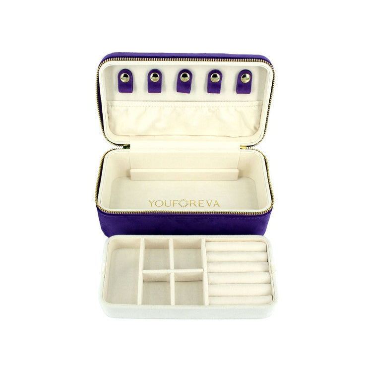 Wanderlust Jewellery Case Large / Amethyst