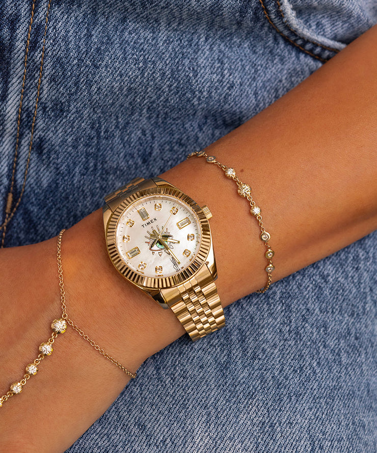 TIMEX x Jacquie Aiche Legacy Intuition Watch Mother of Pearl