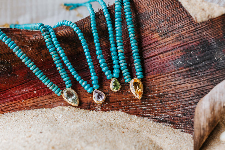 Le Sirenuse Necklace Green Amethyst