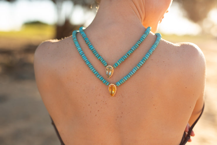 Le Sirenuse Necklace Green Amethyst
