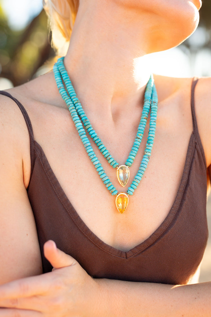 Le Sirenuse Necklace Green Amethyst