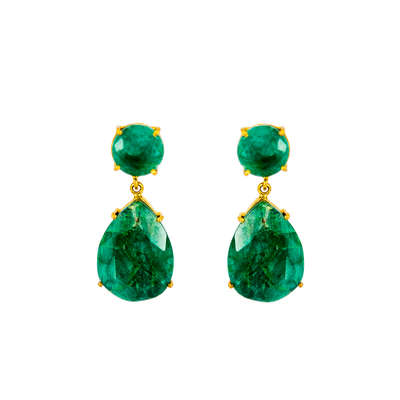 Vivienne Earrings Emerald