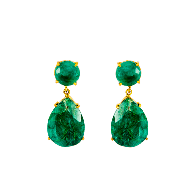 Vivienne Earrings Emerald