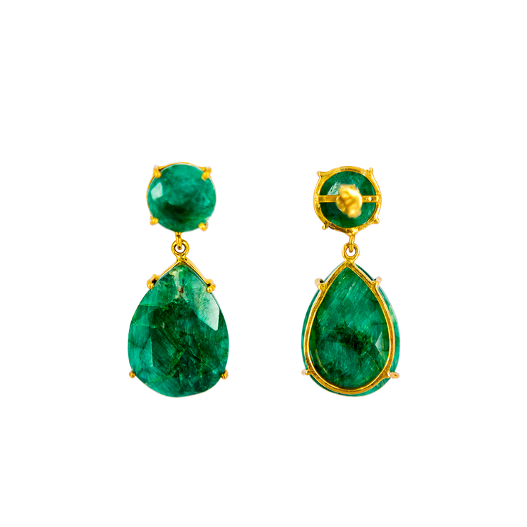 Vivienne Earrings Emerald