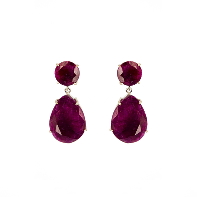 Vivienne Earrings Ruby