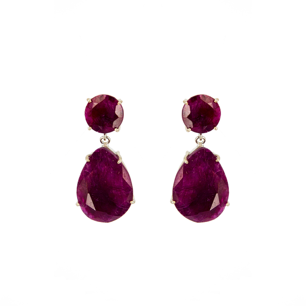Vivienne Earrings Ruby