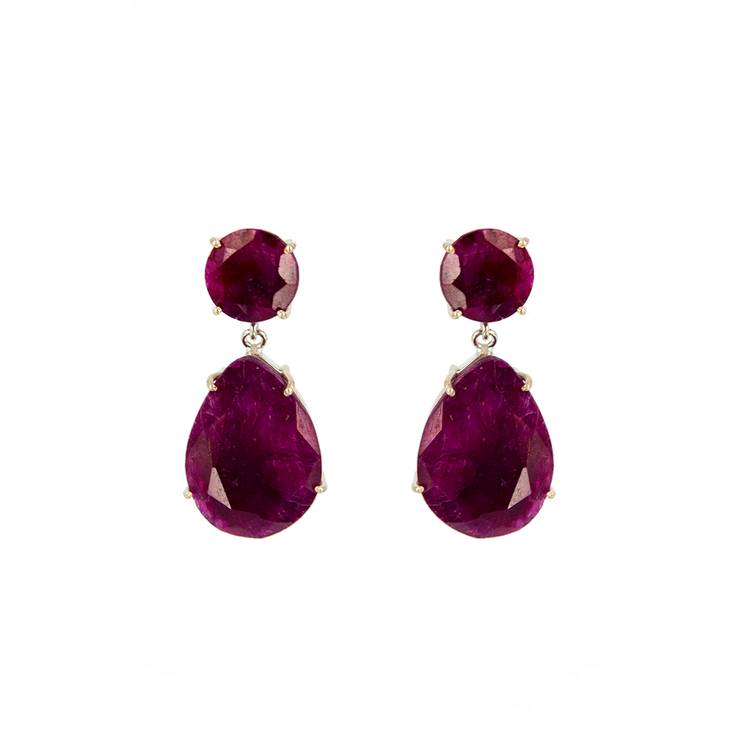 Vivienne Earrings Ruby