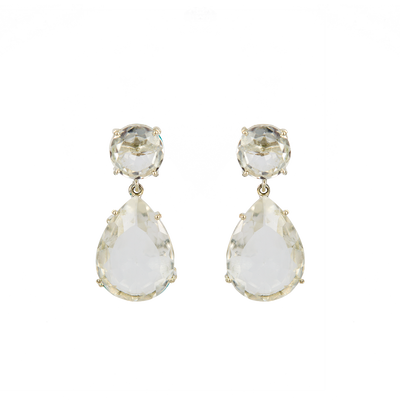 Vivienne Earrings Clear Quartz