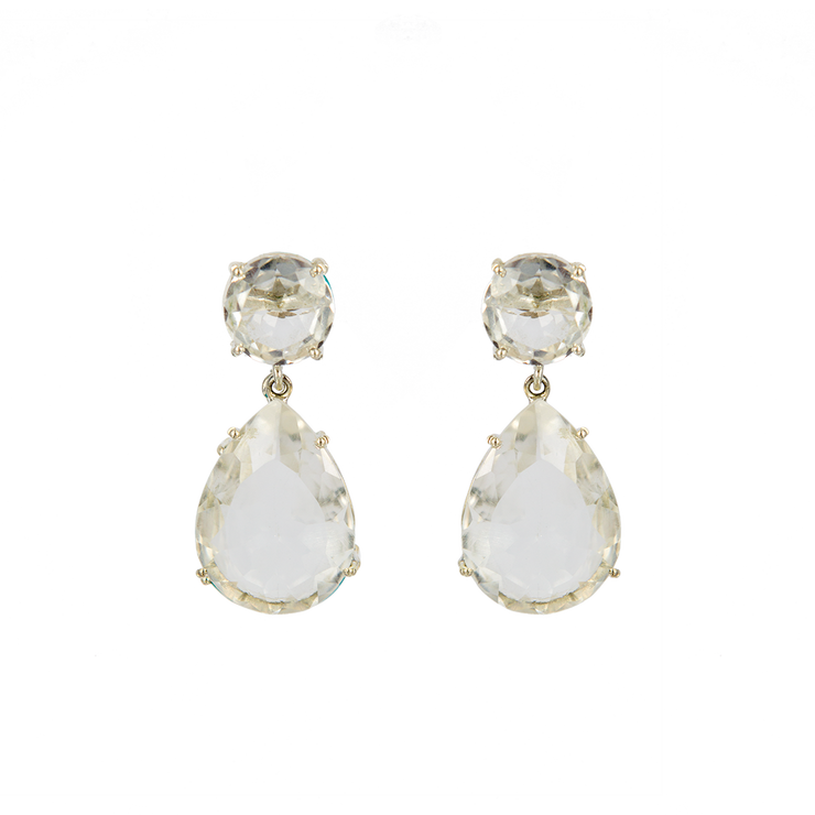 Vivienne Earrings Clear Quartz