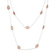 Pietra Necklace Rose Quartz