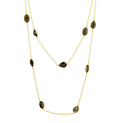 Pietra Necklace Smoky Quartz