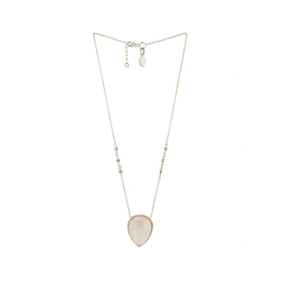 Corazon Necklace Rose Quartz