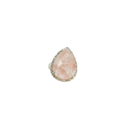 Corazon Ring Rose Quartz - Silver Cocktail Rose Quartz Ring