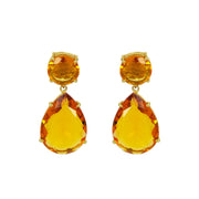 Vivienne Earrings Citrine