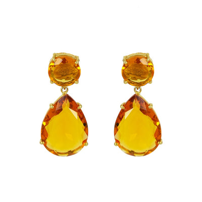 Vivienne Earrings Citrine