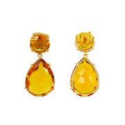 Vivienne Earrings Citrine