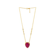 Corazon Necklace Ruby Quartz