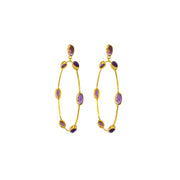 Aro Earrings Amethyst