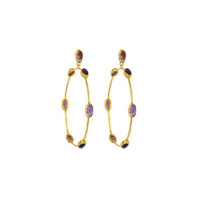 Aro Earrings Amethyst