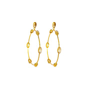 Aro Earrings Citrine