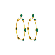 Aro Earrings Emerald