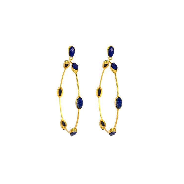 Aro Earrings Lapis