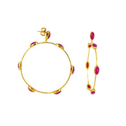 Aro Earrings Ruby