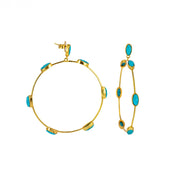 Aro Earrings Turquoise