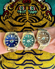 TIMEX x Jacquie Aiche Limited Edition Malachite Evil Eye Watch