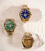 TIMEX x Jacquie Aiche Limited Edition Tiger's Eye Watch