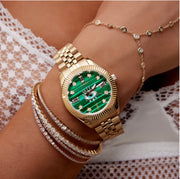 TIMEX x Jacquie Aiche Limited Edition Malachite Evil Eye Watch