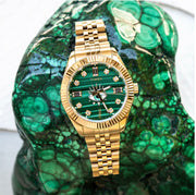 TIMEX x Jacquie Aiche Limited Edition Malachite Evil Eye Watch