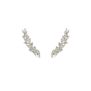 18k Gold and Diamond Crawler Earring