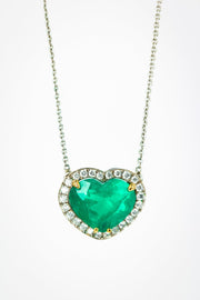 Emerald Heart Necklace