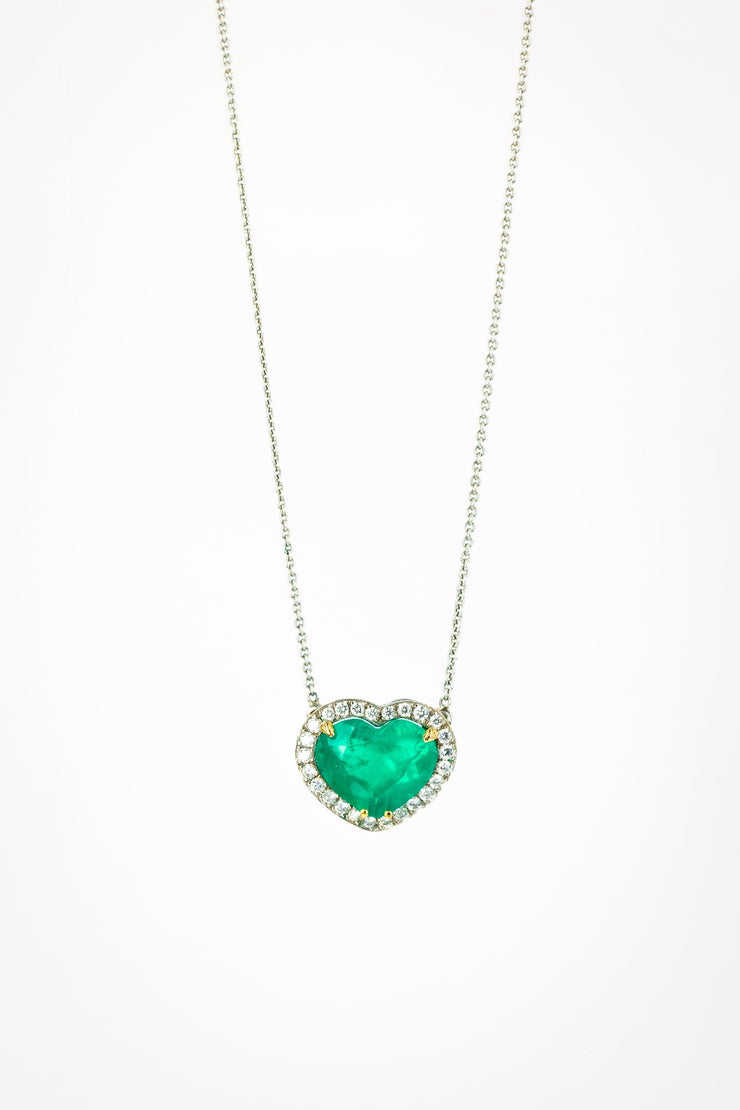 Emerald Heart Necklace