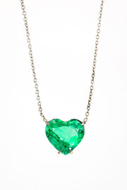 Emerald Heart Necklace