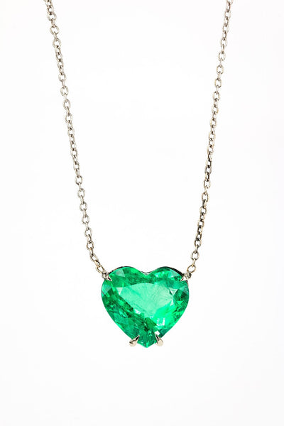 Emerald Heart Necklace