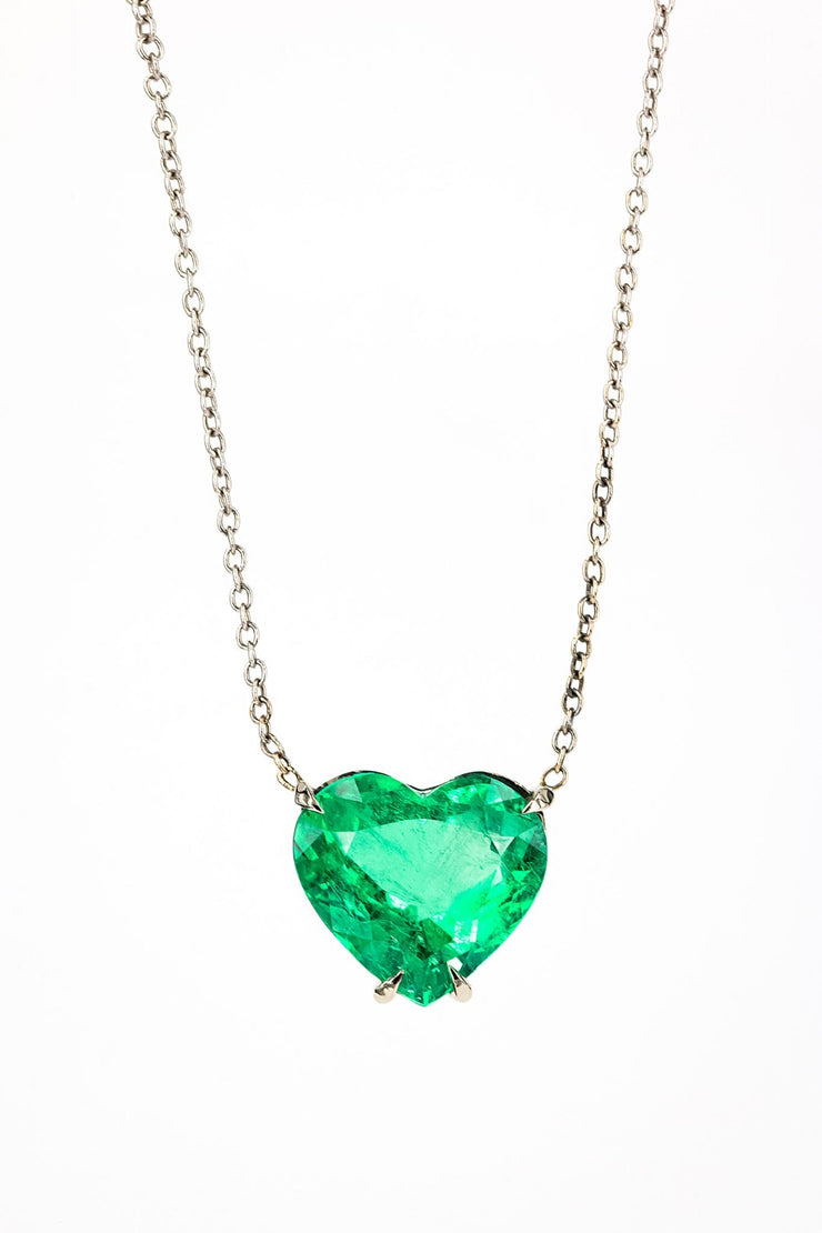 Emerald Heart Necklace