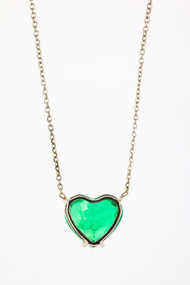 Emerald Heart Necklace