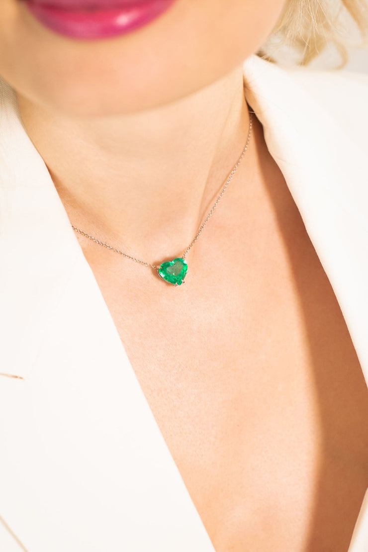 Emerald Heart Necklace