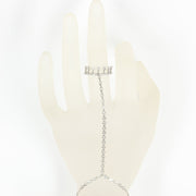Diamond Ring Bracelet in 18K White Gold