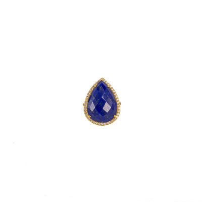 Corazon Ring Lapis Lazuli - Silver Cocktail Lapis Lazuli Ring