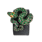 Snake Bangle Green